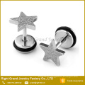 Factory Good Price Fashion Star Steel Fake Plugs Jewelry For Unisex